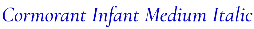 Cormorant Infant Medium Italic Schriftart
